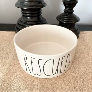 🆕Rae Dunn Ceramic RESCUED Pet Bowl